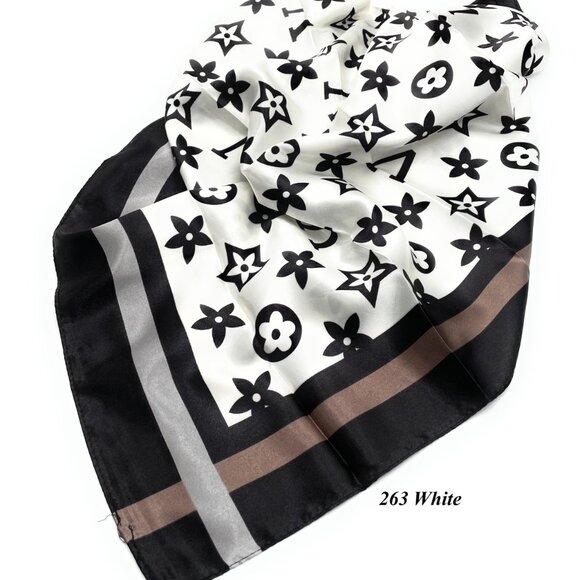 Women’s Silk Satin Square Scarf 36”x36” NWT - Picture 8 of 10